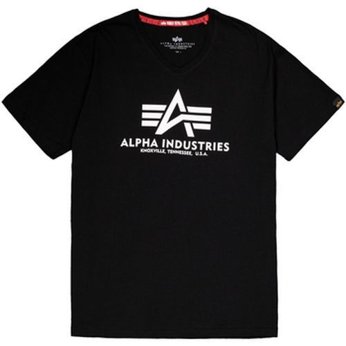 T-shirt Basic T-Shirt BL V-Neck - black - Alpha Industries - Modalova