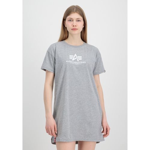 Jupes Basic Long T-Shirt BL W - greyheather/white - Alpha Industries - Modalova
