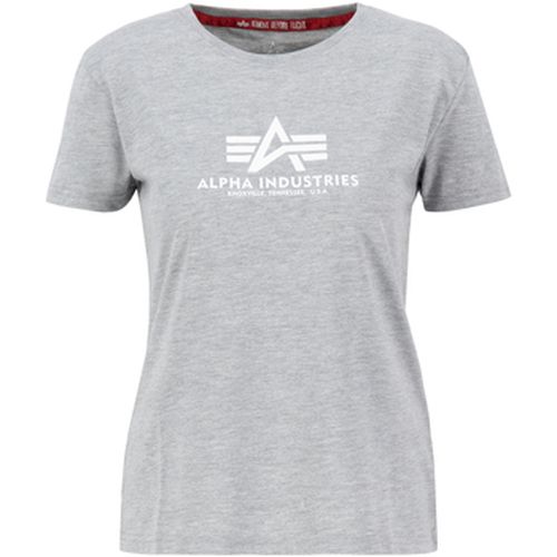 T-shirt New Basic T-Shirt BL W - greyheather/white - Alpha Industries - Modalova