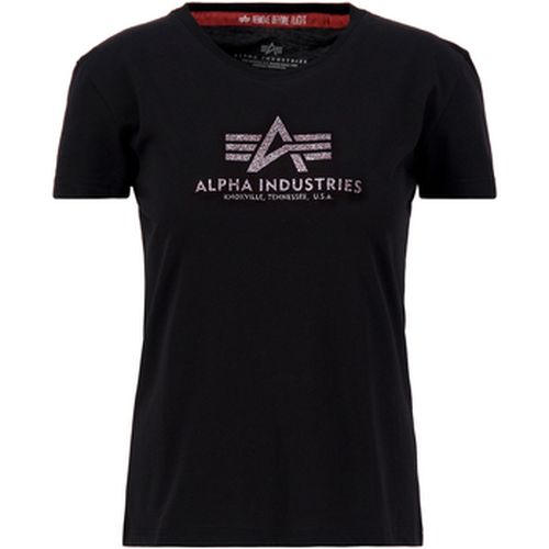 T-shirt New Basic T-Shirt BL Glitter W - black - Alpha Industries - Modalova