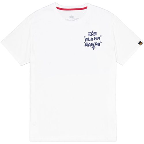 T-shirt Aloha Backprint T-Shirt - white - Alpha Industries - Modalova