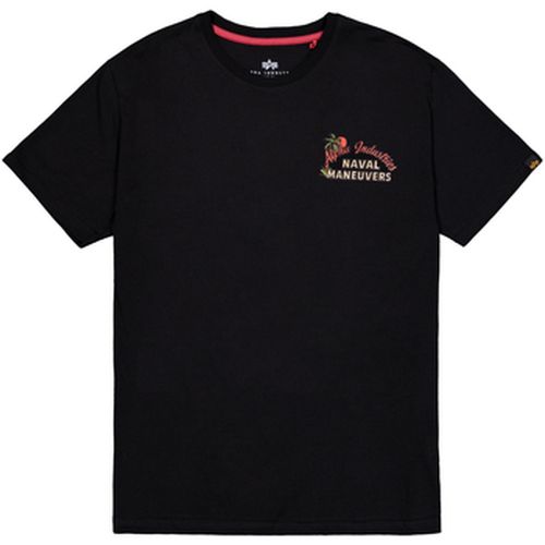 T-shirt Naval Backprint T-Shirt - black - Alpha Industries - Modalova