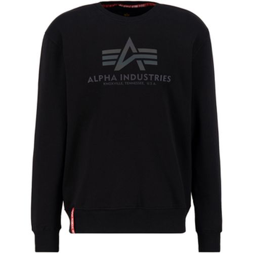 Sweat-shirt Basic Sweatshirt Rainbow Refl. Print Big Logo - black - Alpha Industries - Modalova