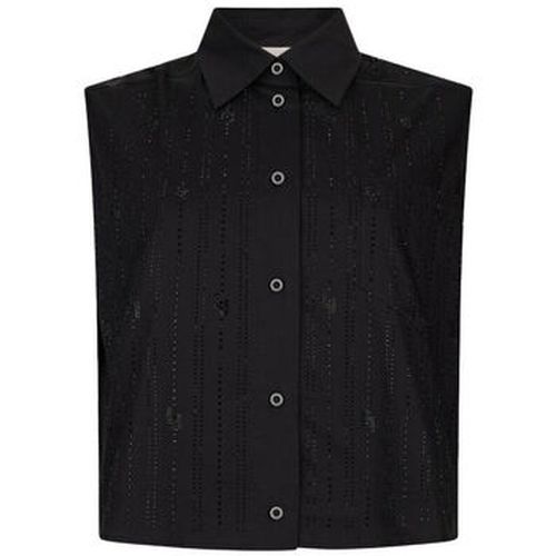 Blouses Top en coton avec strass - Liu Jo - Modalova