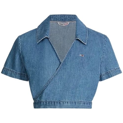 T-shirt Haut cache-coeur en jean Ref 59349 1A5 - Tommy Jeans - Modalova