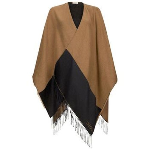 Manteau Poncho à logo et franges - Liu Jo - Modalova