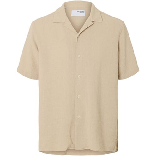 Chemise Sal Relax Fit Overhemd Oatmeal - Selected - Modalova