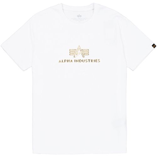 T-shirt Basic Mid Logo TPU T-Shirt - white/gold - Alpha Industries - Modalova