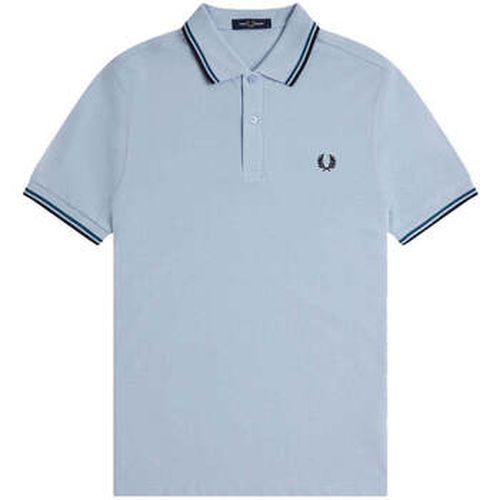 T-shirt Twin Tipped Polo Shirt Light Smoke/Petrol Blue/Navy - Fred Perry - Modalova