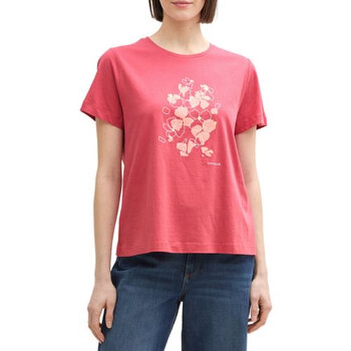 T-shirt T-shirt fleuri Berry Red - Tom Tailor - Modalova