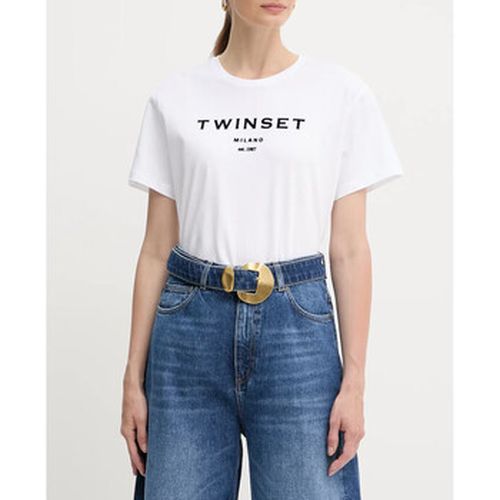 Jeans 3/4 & 7/8 T-SHIRT CON LOGO Art. 252TP2050 - Twin Set - Modalova