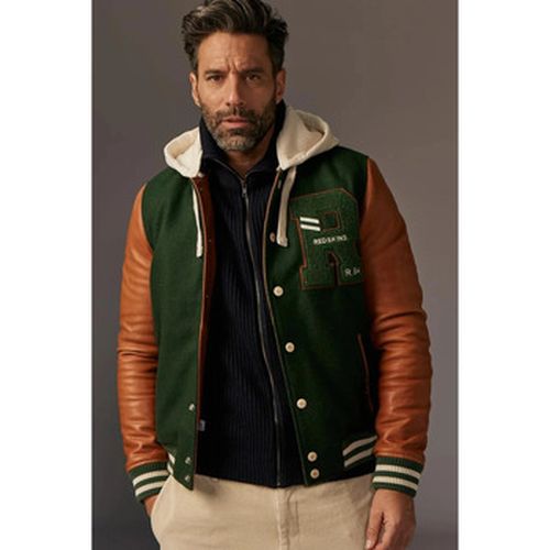 Veste CAMBRIDGE SCHOOL FOREST GREEN/COGNAC - Redskins - Modalova