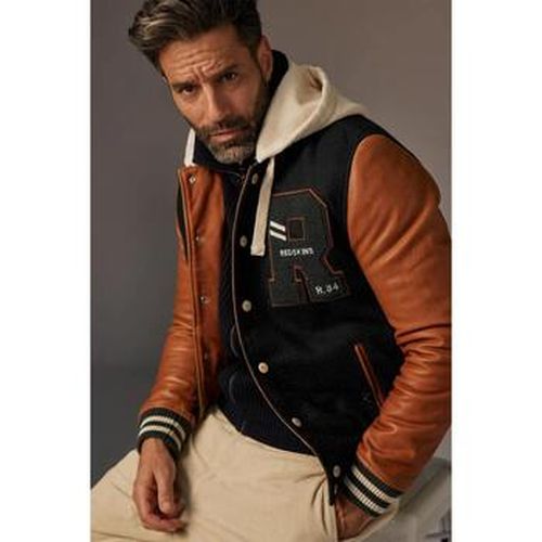 Veste CAMBRIDGE SCHOOL BLACK/COGNAC - Redskins - Modalova