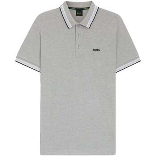 Polo Paddy Piqué Polo Shirt Silver Grey - BOSS - Modalova