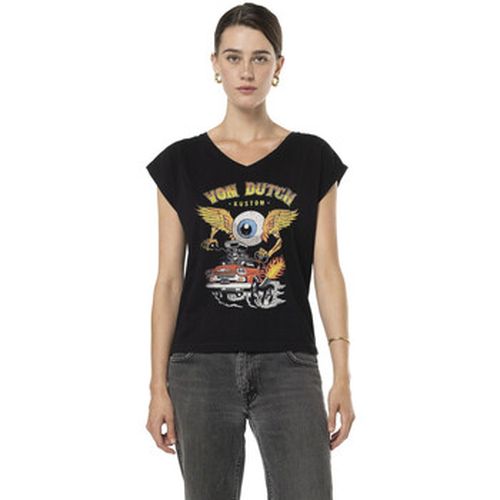 T-shirt T-shirt uni col V avec print devant Pilote - Von Dutch - Modalova