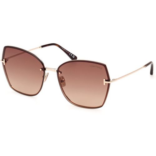 Lunettes de soleil FT1107 NICKIE-02 Lunettes de soleil, Or/Marron, 62 mm - Tom Ford - Modalova