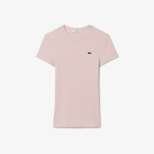T-shirt SLIM FIT RIBBED COTTON T-SHIRT - Lacoste - Modalova