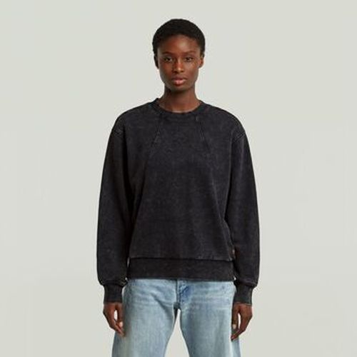 Sweat-shirt D27173-D969 WASHED A LINE SCRIPT-H590 BLACK SMOKEY - G-Star Raw - Modalova