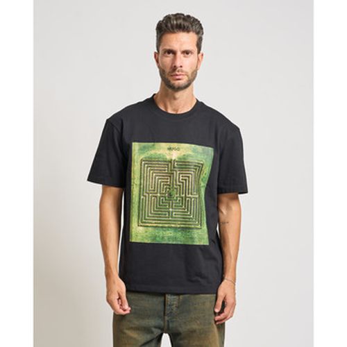 T-shirt T-shirt Dabryntee avec imprimé labyrinthe - BOSS - Modalova