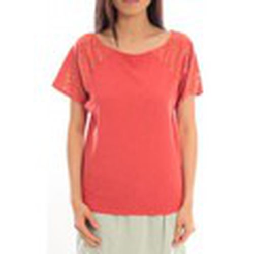 Camiseta T-Shirt Pointilleuse PO-TF02E13 Rouge para mujer - Blune - Modalova