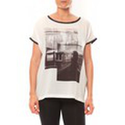 Camiseta Weei SL Wide Top 10113882 Blanc para mujer - Vero Moda - Modalova