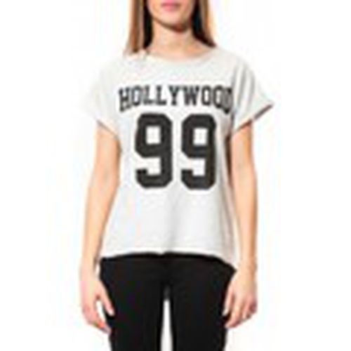 Camiseta Tee Shirt Hollywood 99 Blanc para mujer - By La Vitrine - Modalova