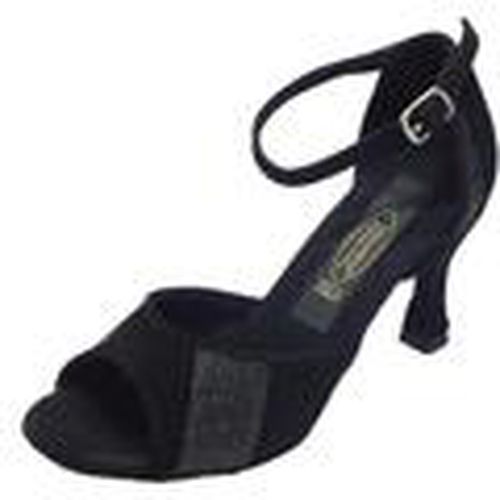 Sandalias 406 camoscio nero cristallo fine para mujer - Vitiello Dance Shoes - Modalova