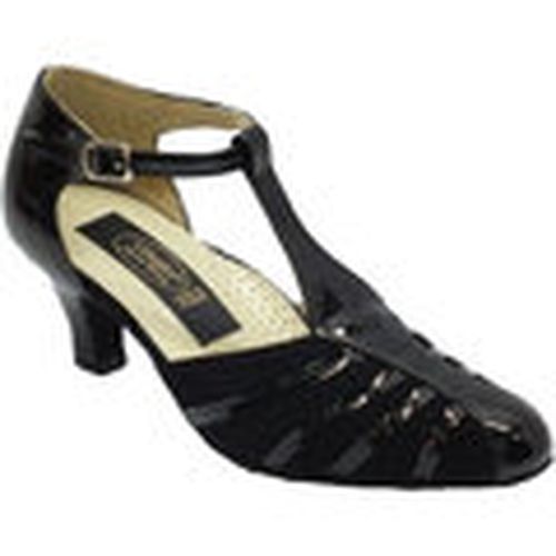 Sandalias Standard nero vernice e camoscio tacco para mujer - Vitiello Dance Shoes - Modalova