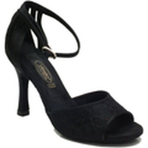 Sandalias 411 Raso Fiore Nero / Raso para mujer - Vitiello Dance Shoes - Modalova