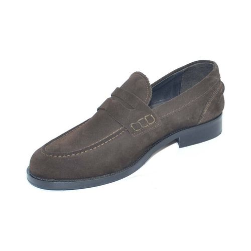 Scarpe Scarpe uomo mocassini inglese college vera pelle camoscio testa - Malu Shoes - Modalova