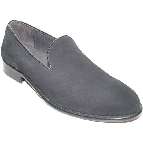 Scarpe Mocassino uomo slip on classico in vero camoscio a pelo ra - Malu Shoes - Modalova