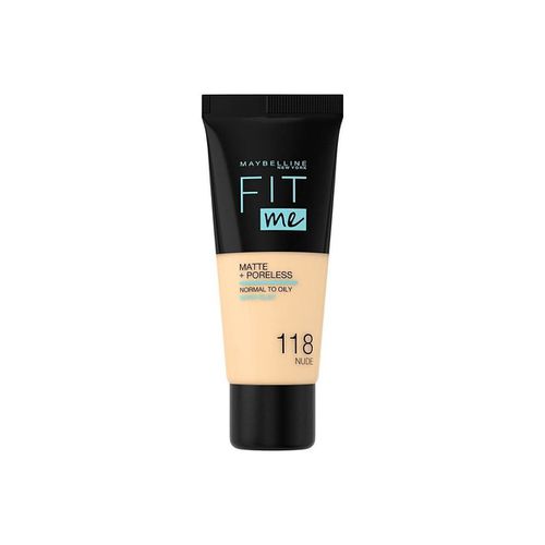 Fondotinta & primer Fit Me Matte+poreless Foundation 118-nude - Maybelline New York - Modalova