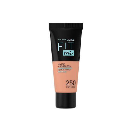 Fondotinta & primer Fit Me Matte+poreless Foundation 250-sun Beige - Maybelline New York - Modalova