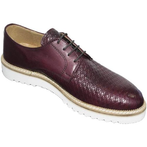 Scarpe Scarpe uomo stringate art 024538 crust bordeaux intreccio vera - Malu Shoes - Modalova