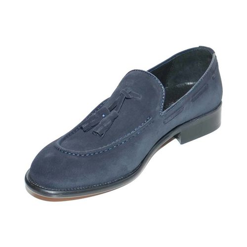 Scarpe Mocassino college uomo slip on vera pelle scamosciata nappe - Malu Shoes - Modalova