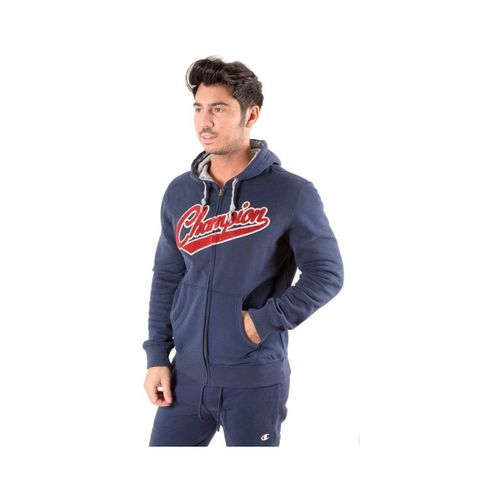 Felpa Felpa Uomo Varsity Full Zip Con Cappuccio - Champion - Modalova