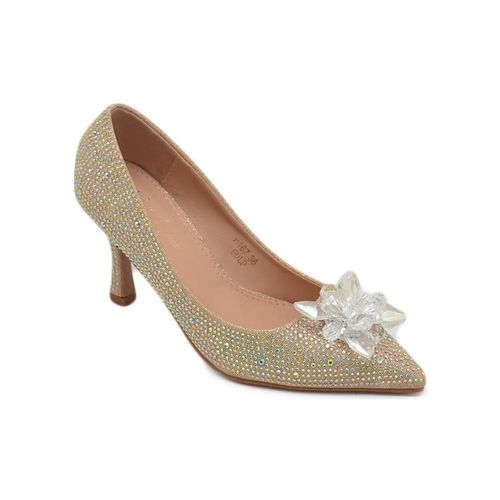 Scarpe Decolette' scarpa donna gioiello spilla cristallo di ghiaccio d - Malu Shoes - Modalova