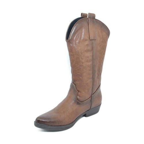 Stivali Stivali donna camperos texani stile western marroni spazzolati - Malu Shoes - Modalova