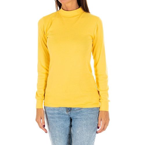 T-shirts a maniche lunghe 1625-M-AMARILLO - Kisses&Love - Modalova