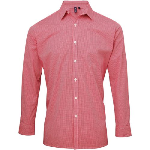 Camicia a maniche lunghe Microcheck - Premier - Modalova