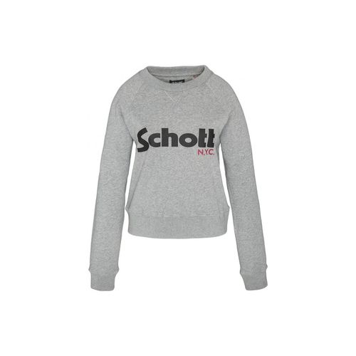 Felpa Sweatshirt SW GINGER 1 W HEATHER GREY - Schott - Modalova