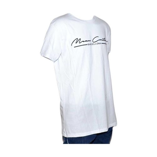 T-shirt T-shirt bicolore white modello con collo rotondo e maniche cort - Malu Shoes - Modalova