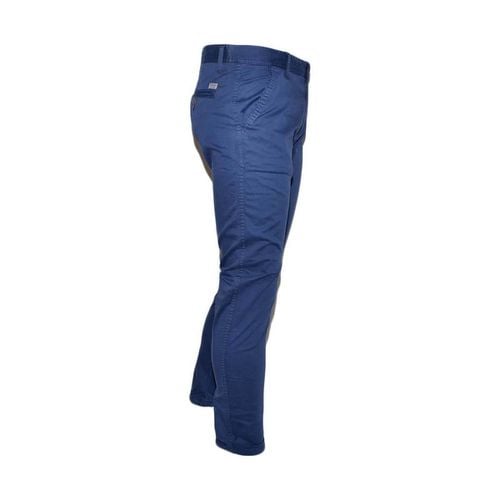 Pantaloni Pantalone uomo cobalto in cotone elasticizzato colori vari - Malu Shoes - Modalova