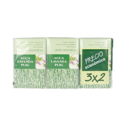 Corpo e Bagno Puig Jabón 100% Natural Pack 3 X 125 Gr - Agua Lavanda - Modalova