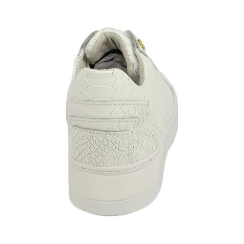 Sneakers Sneakers bassa uomo anaconda cocco in vera pelle con pun - Malu Shoes - Modalova