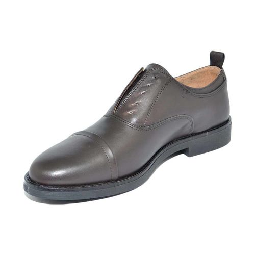 Scarpe Scarpe uomo stringate vera pelle crust mezza punta spaz - Malu Shoes - Modalova