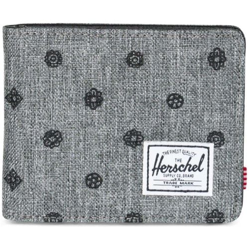 Portafoglio Hank RFID Raven Crosshatch Embroidery - Herschel - Modalova