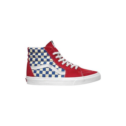 Scarpe UA SK8-HI (BMX Checkerboard) True Blue/Red - Vans - Modalova