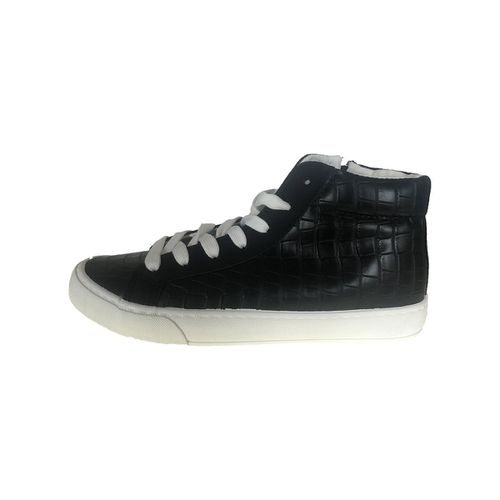 Sneakers baskets montantes Avelina Noir Croco - Les Petites Bombes - Modalova