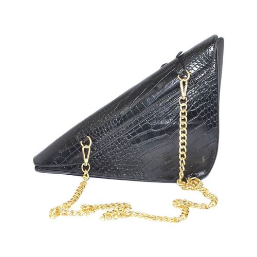 Borsa Borsa pochette donna nera forma di triangolo modello ciaga stam - Malu Shoes - Modalova